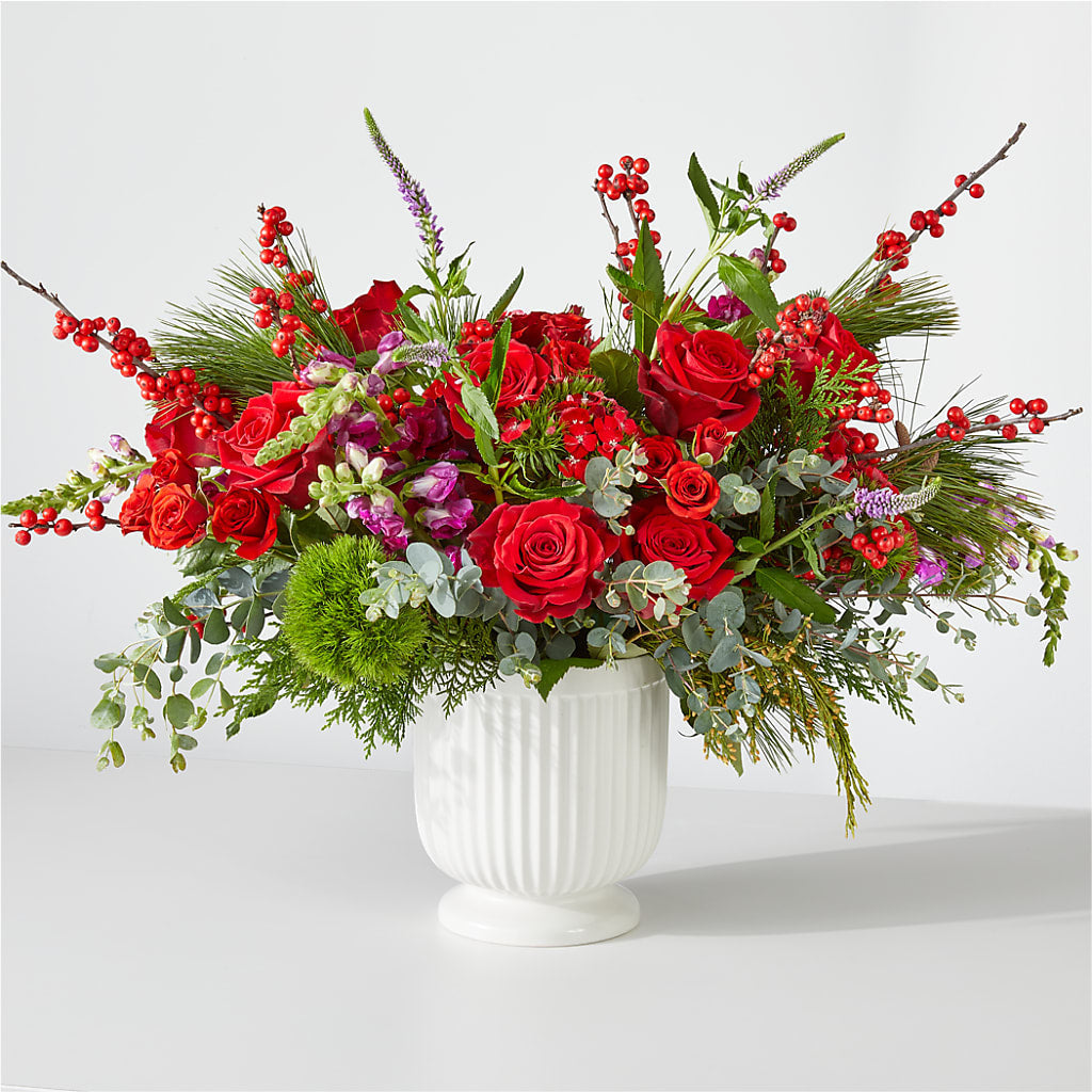 Big Red Bow Bouquet – CARLSON & CO, Springfield GA