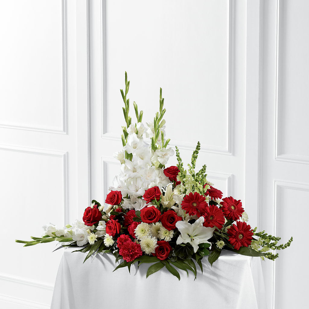 Crimson & White Arrangement – CARLSON & CO, Springfield GA