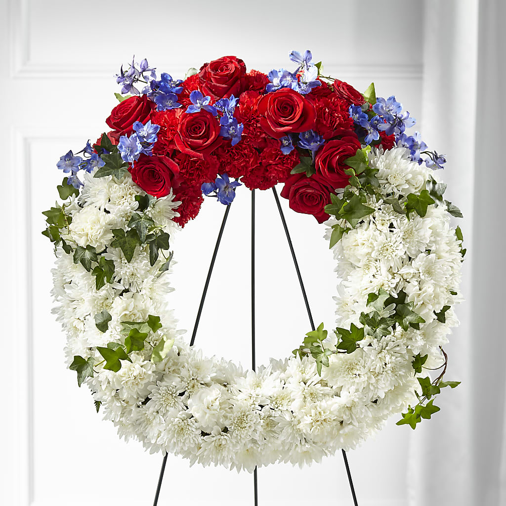 Patriotic Passion Wreath – CARLSON & CO, Springfield GA