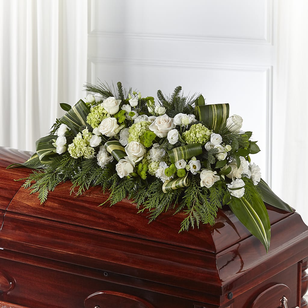 Hopeful Gesture Casket Spray – CARLSON & CO, Springfield GA
