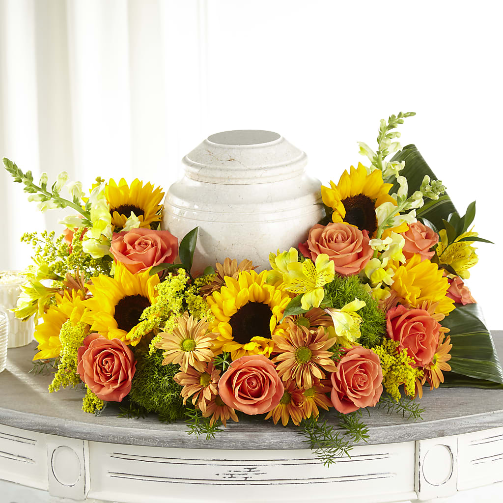 Faithful Sunflower Cremation Adornment – CARLSON & CO, Springfield GA