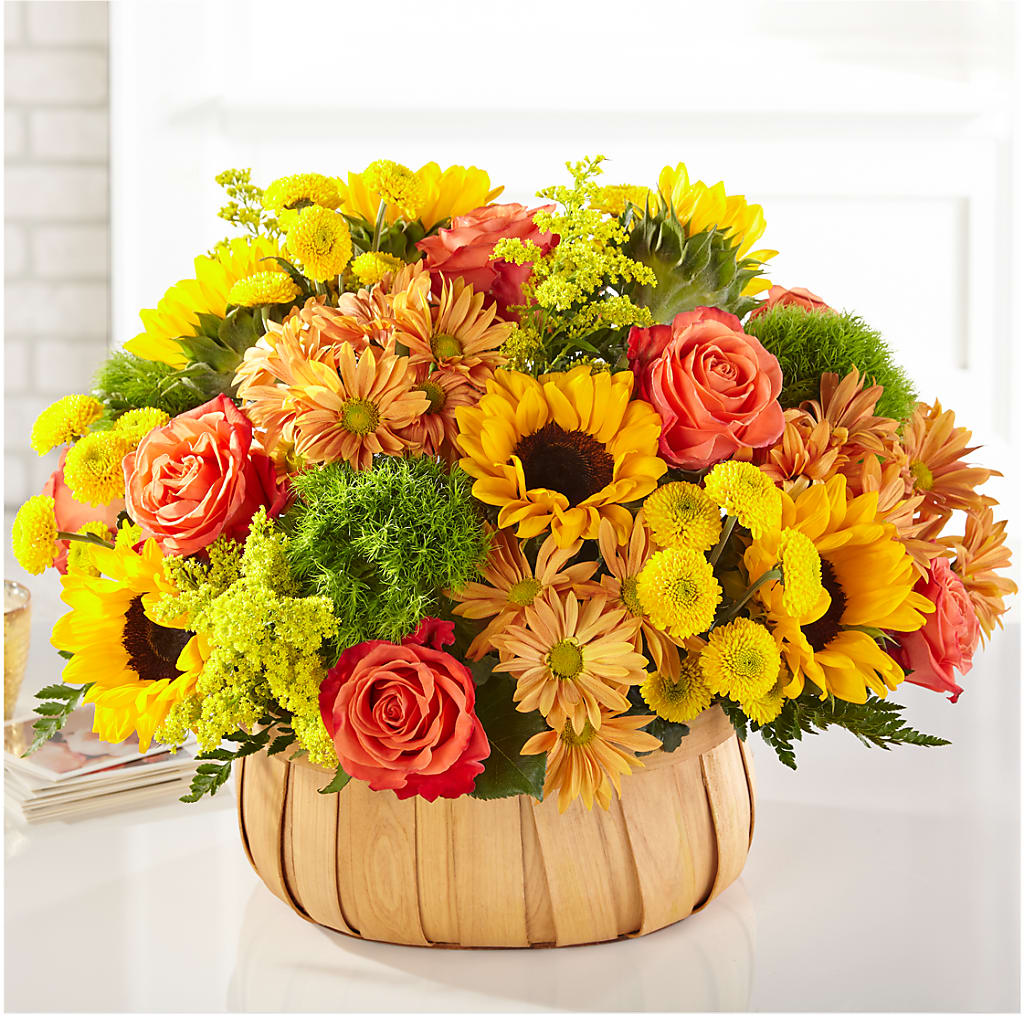 Harvest Sunflower Basket – CARLSON & CO, Springfield GA
