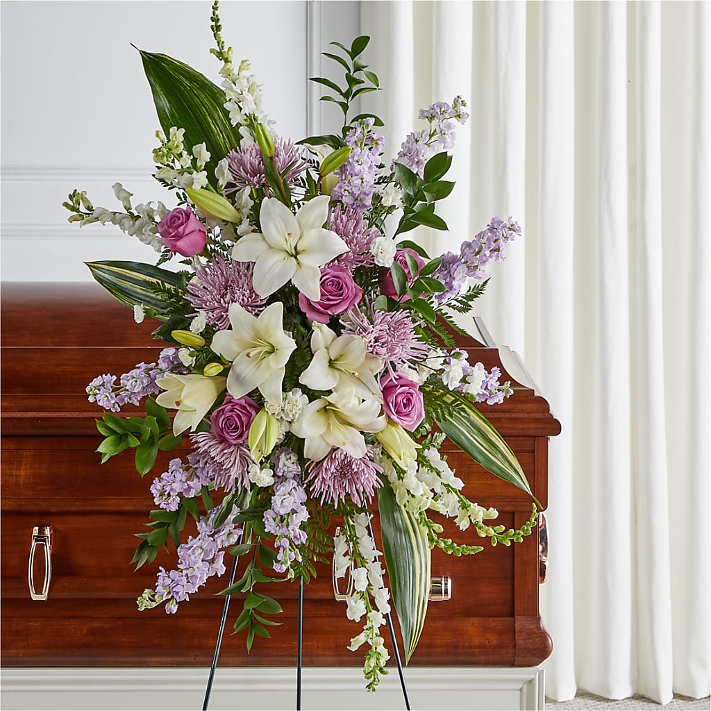 Grateful Hearts Standing Spray – CARLSON & CO, Springfield GA