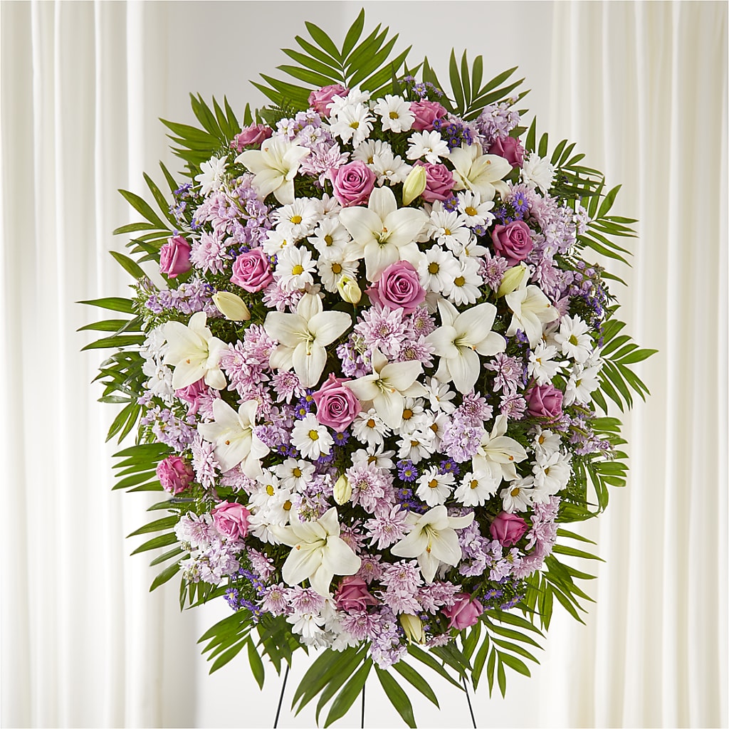 Surrounded by Love Standing Spray – CARLSON & CO, Springfield GA
