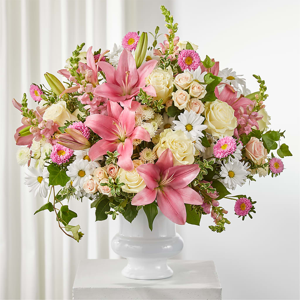 Empathetic Blooms Urn Arrangement – CARLSON & CO, Springfield GA