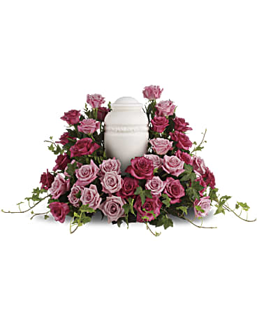 Bed Of Pink Roses urn – CARLSON & CO, Springfield GA