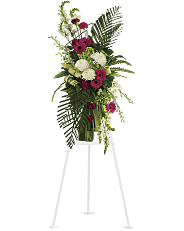 Gerberas and Palms Spray – CARLSON & CO, Springfield GA