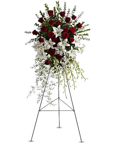 Lily And Rose Tribute Spray – CARLSON & CO, Springfield GA