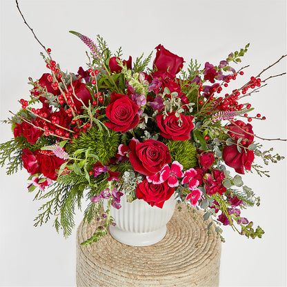 Big Red Bow Bouquet – CARLSON & CO, Springfield GA