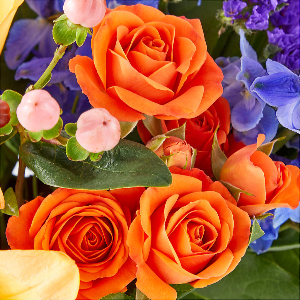 Radiant Citrus Box Bouquet – CARLSON & CO, Springfield GA