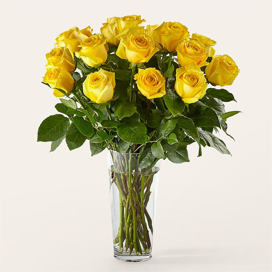 Long Stem Yellow Rose Bouquet – CARLSON & CO, Springfield GA