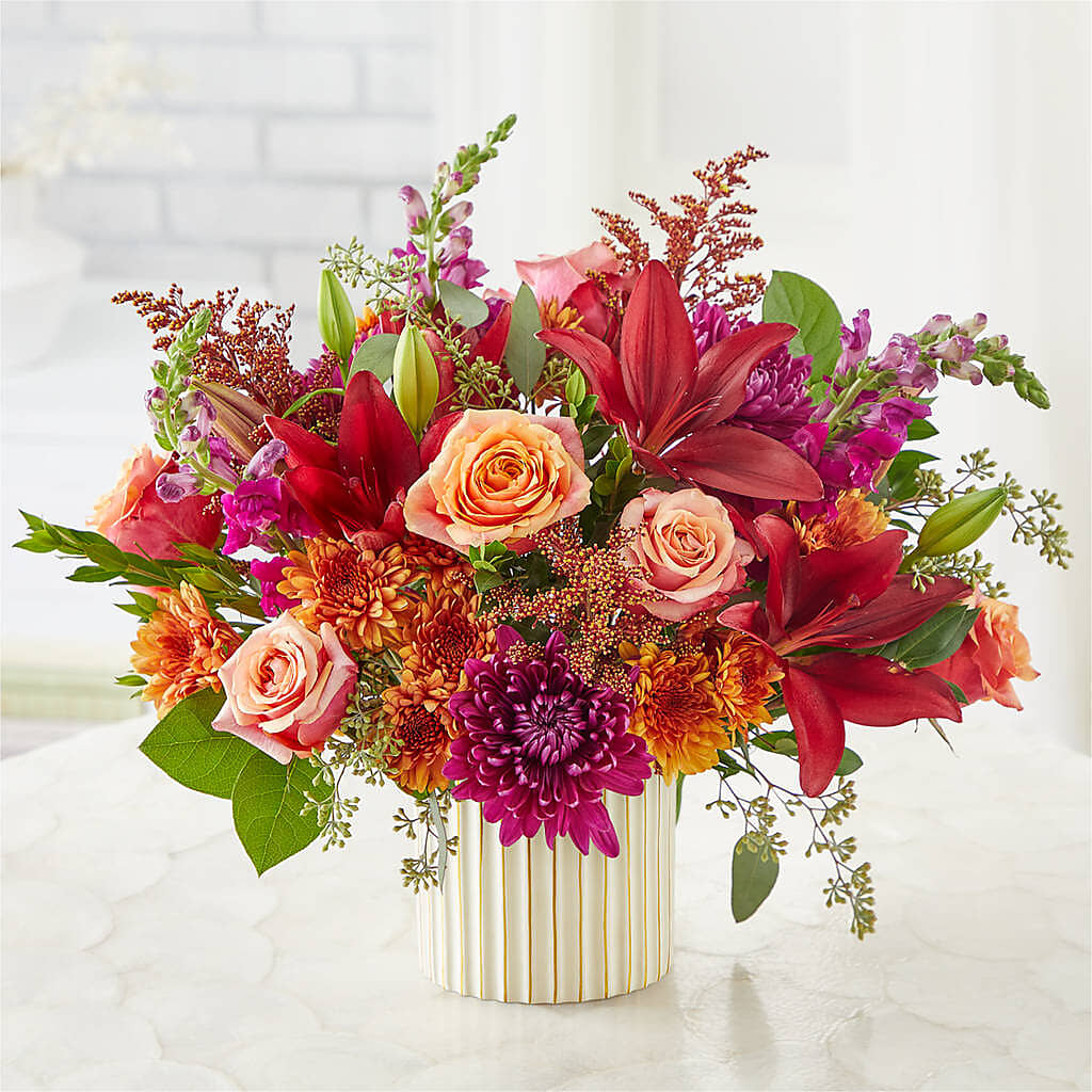 Burgundy Landscape Bouquet – CARLSON & CO, Springfield GA