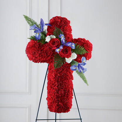 Faithful Hero Floral Cross – CARLSON & CO, Springfield GA