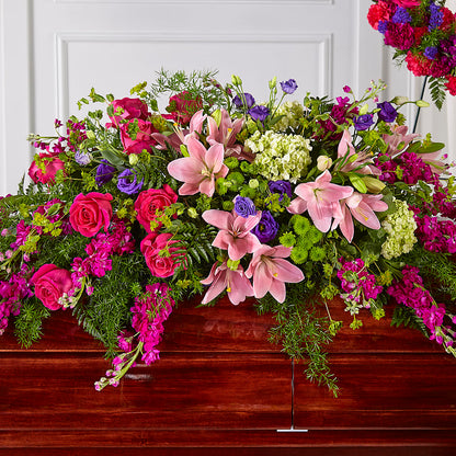 Radiant Tribute Casket Spray – CARLSON & CO, Springfield GA