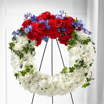 Patriotic Passion Wreath – CARLSON & CO, Springfield GA