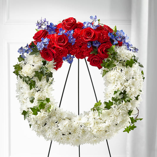 Patriotic Passion Wreath – CARLSON & CO, Springfield GA