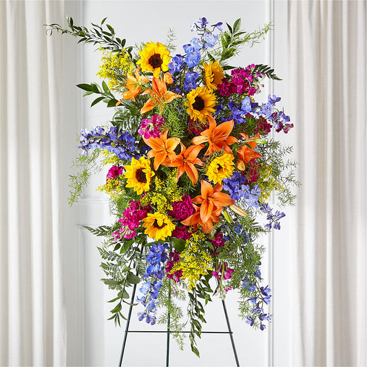 Sunlit Memories Standing Spray (Standard) – CARLSON & CO, Springfield GA
