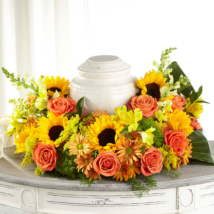Faithful Sunflower Cremation Adornment – CARLSON & CO, Springfield GA