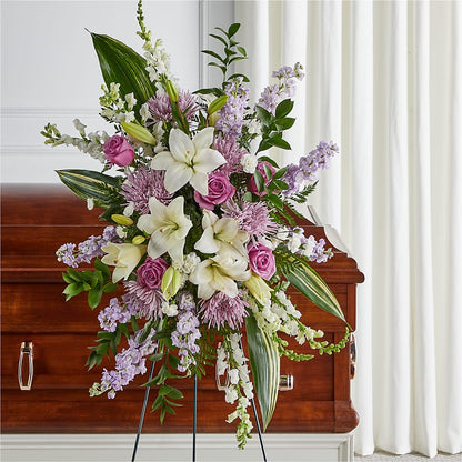 Grateful Hearts Standing Spray – CARLSON & CO, Springfield GA