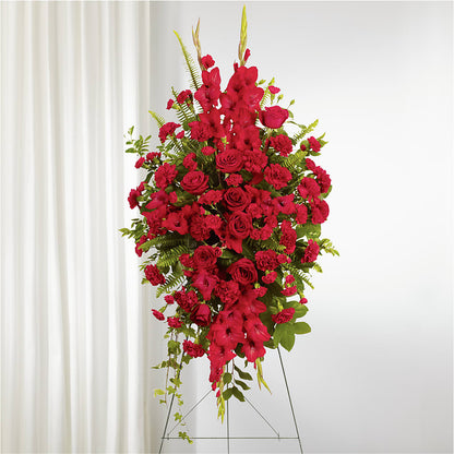 From the Heart Standing Spray – CARLSON & CO, Springfield GA