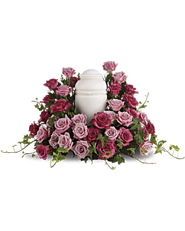 Bed Of Pink Roses urn