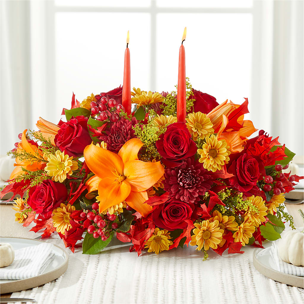 Autumn's Embrace Centerpiece – CARLSON & CO, Springfield GA
