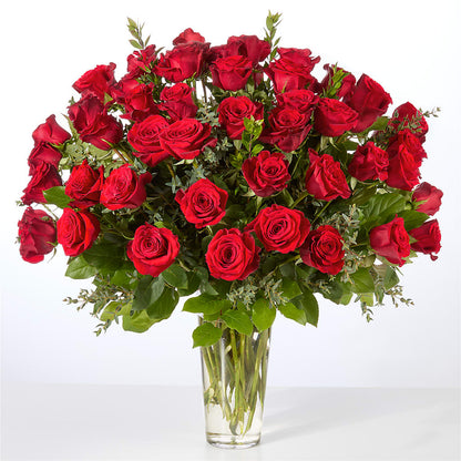 Forever Yours Fifty Stem Red Rose Bouquet – CARLSON & CO, Springfield GA